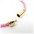 Pulseira Prada em couro nappa com placa de triângulo Rosa - vista 4