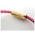 Pulseira Prada em couro nappa com placa de triângulo Rosa - vista 6