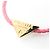 Pulseira Prada em couro nappa com placa de triângulo Rosa - vista 8