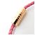 Pulseira Prada em couro nappa com placa de triângulo Rosa - vista 9