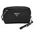 Pochette de cuero Prada VELA 1NE393 para mujer Negro