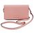 Portafoglio a tracolla/catena in pelle MicroGuccissima da donna Gucci Rosa