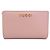 Cartera de cuero plegable para mujer Gucci 772640 Rosa