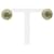 Orecchini Chanel Coco Mark Argento Beige  - vista 2