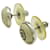 Orecchini Chanel Coco Mark Argento Beige  - vista 3