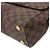 Louis Vuitton Damier Bond Street BB Handtasche Braun Bordeaux - Ansicht 4