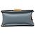 Borsa a tracolla con catena Kan U in pelle piccola blu Fendi Blu chiaro - vista 3
