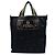 Fendi Black Pequin Nylon Roma Amor Tote Nero