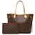 Louis Vuitton Marrone Monogram Neverfull MM - vista 9