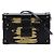 Petite Malle in pelle nera con luce dorata Louis Vuitton Nero