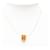 Hermès Collier pendentif cage d'or laquée plaqué or Pêche  - vue 6