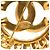Spilla a maglie a catena Chanel Gold CC placcata oro D'oro - vista 3