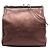 Prada Borsa a tracolla con struttura in nappa metallizzata marrone Marrone scuro