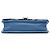 Wallet On Chain Portafoglio con catena Chanel Blue Quilted Patent Golden Class East West - vista 3
