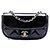 Chanel Black Mini CC Quilted Patent Single Flap Nero
