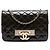 Wallet On Chain Portafoglio con catena Chanel Black Quilted Patent Golden Class Nero