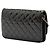 Wallet On Chain Portafoglio con catena Chanel Black Quilted Patent Golden Class Nero - vista 2