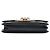 Wallet On Chain Portafoglio con catena Chanel Black Quilted Patent Golden Class Nero - vista 3