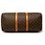 Louis Vuitton Marrone Monogram Keepall 50 - vista 3
