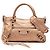 Borsa Balenciaga Pink Metallic Craquele Suede Motocross Classic First Satchel Rosa D'oro