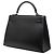 Hermès Black Ardennes Kelly Sellier 32 Nero - vista 2