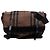 Borsa a tracolla Burberry Brown House Check in tela con patta Marrone