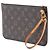 Pochette Neverfull Louis Vuitton Marrón Monogram Castaño - vista 2