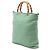 Bamboo Tote Gucci Green Tall in pelle con manico in bambù Verde Verde chiaro - vista 2