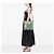 Bamboo Tote Gucci Green Tall in pelle con manico in bambù Verde Verde chiaro - vista 7