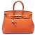 Hermès Orange Togo Birkin Retourne 35 Arancione
