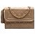 Chanel Beige Pelle di Agnello Trapuntata con Frange