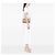 Chanel Beige Medium Classic Canvas mit Lammfellbesatz Double Flap - Ansicht 5