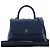 Borsa Chanel Blue Mini Quilted Caviar Coco Top Handle Blu navy - vista 15