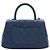 Borsa Chanel Blue Mini Quilted Caviar Coco Top Handle Blu navy - vista 4