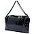 Borsa Chanel Black Patent Camellia Flap Bag Nero - vista 2