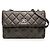 Chanel Gray Medium Lambskin Trendy CC Flap Marrone Grigio antracite