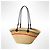 Loewe Borsa Cesta Anagram in paglia Multicolore Beige - vista 2