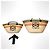 Loewe Borsa Cesta Anagram in paglia Multicolore Beige - vista 6