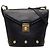 Borsa a tracolla in pelle nera con borchie Salvatore Ferragamo Nero