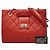 Borsa a tracolla Chanel 2.55 Coco Mark Matelassé Chain Rosso - vista 11