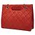 Borsa a tracolla Chanel 2.55 Coco Mark Matelassé Chain Rosso - vista 2