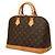 Borsa Louis Vuitton Monogram Alma PM Marrone - vista 2