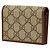 Portafoglio bi-fold Gucci GG Supreme Horsebit 1955 Marrone Beige - vista 2