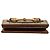 Portafoglio bi-fold Gucci GG Supreme Horsebit 1955 Marrone Beige - vista 3