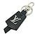 Portachiavi Louis Vuitton LV Cloche Clé Nero Argento