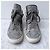 Prada Sneakers alte in pelle e nylon grigio Argento - vista 2