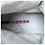 Prada Sneakers alte in pelle e nylon grigio Argento - vista 5