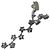 Orecchini Chanel Comet in platino e diamanti Argento