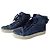 Gucci Sneakers Alte in Pelle Blu Navy Blu scuro