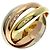 Anello Trinity #57 in oro 18K di Cartier - vista 2
